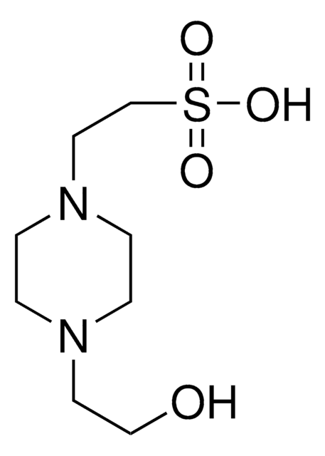 HEPES solution 1&#160;M, pH 7.0-7.6, sterile-filtered, BioReagent, suitable for cell culture