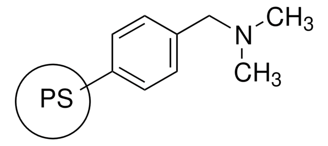 Dimethylaminomethyl-polystyrene 200-400&#160;mesh particle size, extent of labeling: 3-4&#160;mmol/g base loading, matrix crosslinked with 2% DVB