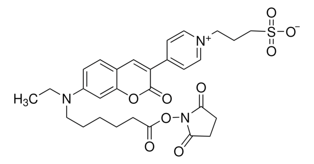 Fluorescent Red Mega 485 NHS-ester BioReagent, suitable for fluorescence, &#8805;90% (coupling to amines)