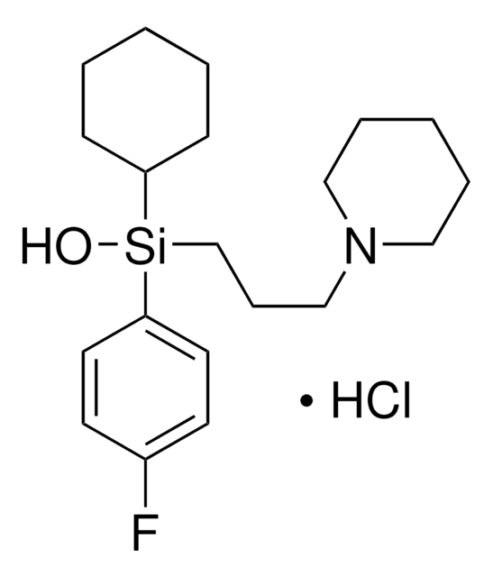 p-Fluorohexahydro-sila-difenidol hydrochloride powder, &#8805;98% (HPLC)