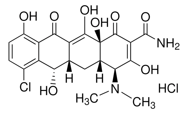 Demeclocycline hydrochloride powder or crystals