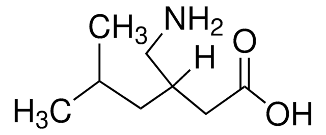 Pregabalin solution 1.0&#160;mg/mL in methanol, ampule of 1&#160;mL, certified reference material, Cerilliant&#174;