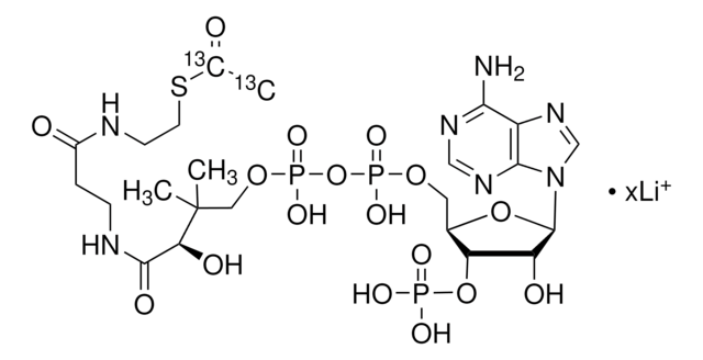 Acetyl-1,2-13C2 coenzyme A lithium salt 99 atom % 13C, 95% (CP)