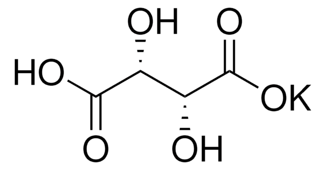 Potassium L-tartrate monobasic puriss., meets analytical specification of Ph.Eur., BP, FCC, 99.5-100.5% (related to dried substance)