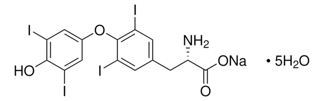 L-Thyroxine sodium salt pentahydrate &#8805;98% (HPLC), powder