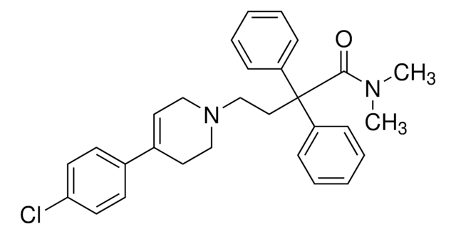 4-[4-(4-Chlorophenyl)-3,6-dihydropyridin-1(2H)-yl]-N,N-dimethyl-2,2-diphenylbutanamide certified reference material, TraceCERT&#174;, Manufactured by: Sigma-Aldrich Production GmbH, Switzerland