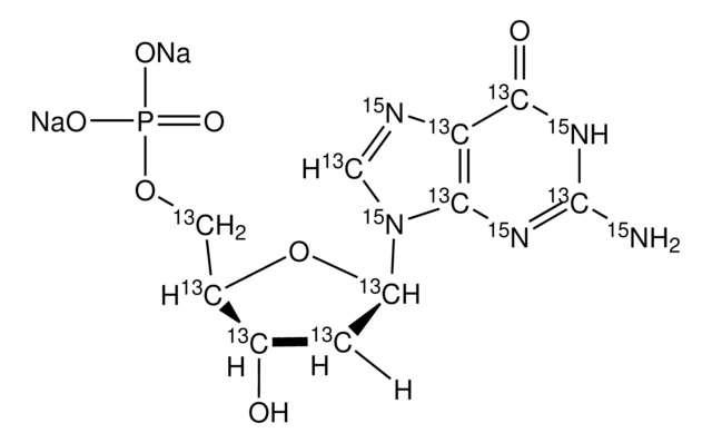 2&#8242;-Deoxyguanosine-13C10,15N5 5&#8242;-monophosphate disodium salt &#8805;98 atom %, &#8805;95% (CP)