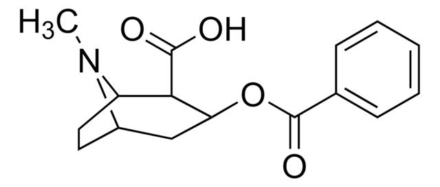 Benzoylecgonine solution 1.0&#160;mg/mL in methanol, ampule of 1&#160;mL, certified reference material, Cerilliant&#174;