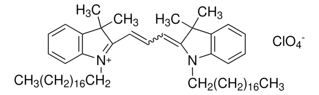 1,1&#8242;-Dioctadecyl-3,3,3&#8242;,3&#8242;-tetramethylindocarbocyanine perchlorate suitable for fluorescence, BioReagent, &#8805;98.0% (TLC)