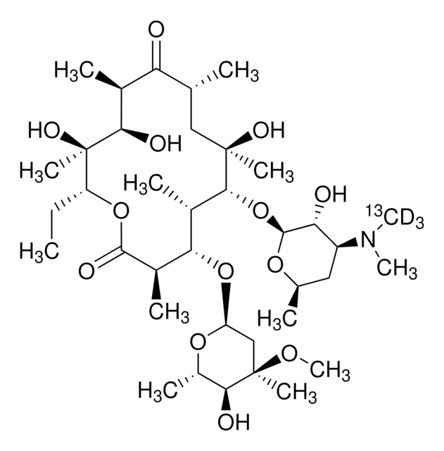 Erythromycin-(N-methyl-13C,d3) 99 atom % 13C, 98 atom % D, 98% (CP)