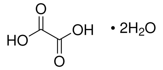 Oxalic acid dihydrate puriss. p.a., ACS reagent, reag. ISO, reag. Ph. Eur., &#8805;99.5% (manganometric)