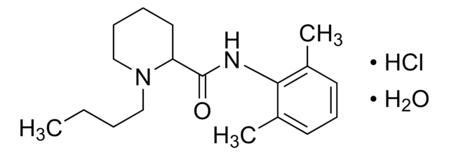 Bupivacaine hydrochloride Pharmaceutical Secondary Standard; Certified Reference Material