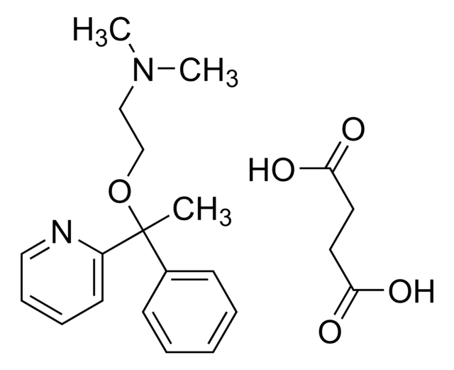 Doxylamine succinate solution 1.0&#160;mg/mL in methanol (as free base), ampule of 1&#160;mL, certified reference material, Cerilliant&#174;