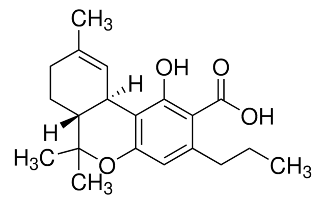 Tetrahydrocannabivarinic acid (THCVA) solution 1.0&#160;mg/mL in acetonitrile, certified reference material, ampule of 1&#160;mL, Cerilliant&#174;