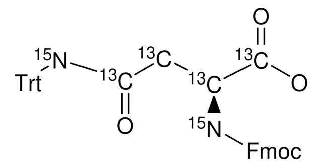 Fmoc-Asn(Trt)-OH-13C4, 15N2 98 atom % 15N, 99 atom % 13C, 95% (CP)