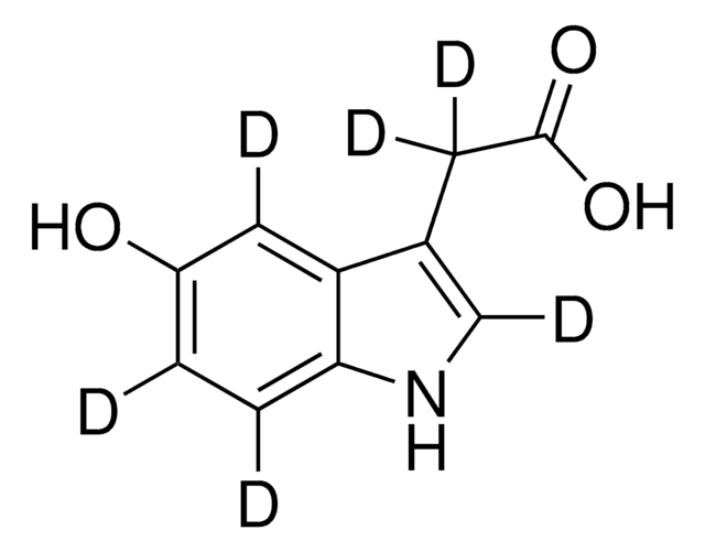 5-Hydroxyindole-2,4,6,7-d4-3-acetic-2,2-d2 acid (5-HIAA-D6) solution 100&#160;&#956;g/mL in methanol, certified reference material, ampule of 1&#160;mL, Cerilliant&#174;