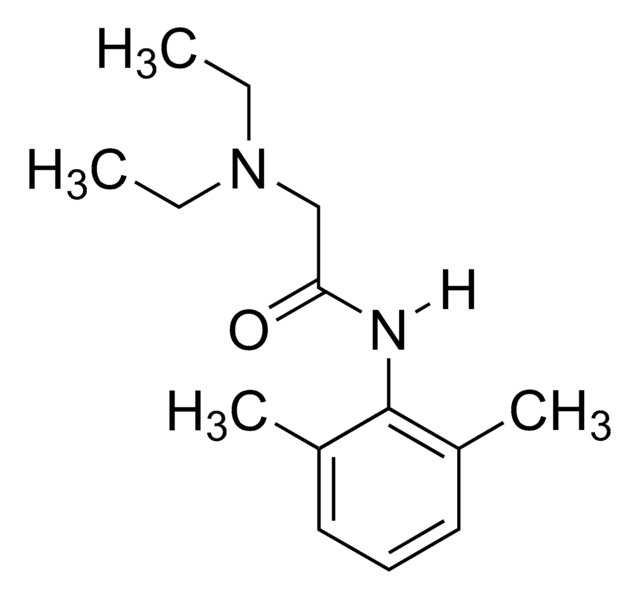 Lidocaine solution 1.0&#160;mg/mL in methanol, ampule of 1&#160;mL, certified reference material, Cerilliant&#174;