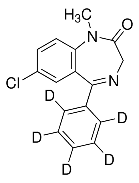 Diazepam-d5 solution 100&#160;&#956;g/mL in methanol, ampule of 1&#160;mL, certified reference material, Cerilliant&#174;