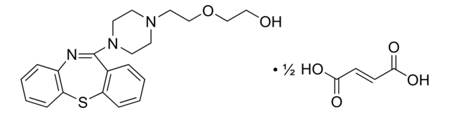 Quetiapine fumarate solution 1.0&#160;mg/mL in methanol (as free base), ampule of 1&#160;mL, certified reference material, Cerilliant&#174;