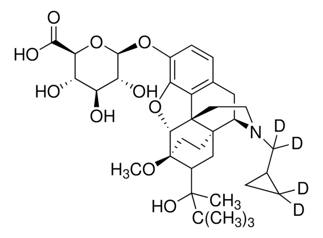 Buprenorphine-D4-3-beta-D-glucuronide 100&#160;&#956;g/mL in methanol, certified reference material, Cerilliant&#174;