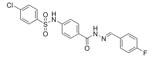 4-CL-N-(4-((2-(4-FLUOROBENZYLIDENE)HYDRAZINO)CARBONYL)PHENYL)BENZENESULFONAMIDE AldrichCPR