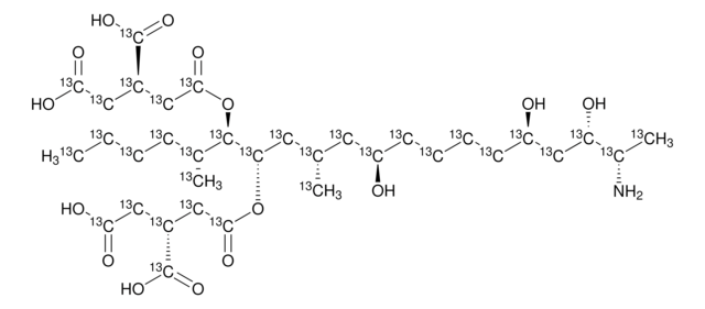 Fumonisin B1-13C34 solution ~25&#160;&#956;g/mL in acetonitrile: water, analytical standard