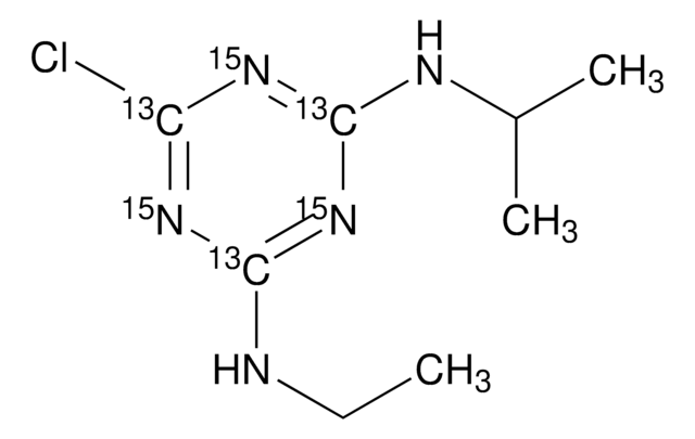 Atrazine-(triazyl-13C3,15N3) &#8805;98 atom %, &#8805;98% (CP)