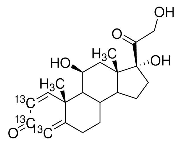 Prednisolone-13C3 solution 100&#160;&#956;g/mL in acetonitrile, certified reference material, ampule of 1&#160;mL, Cerilliant&#174;