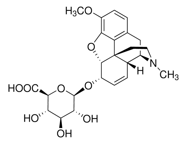 Codeine-6-&#946;-D-glucuronide solution 100&#160;&#956;g/mL in methanol: water (2:8), ampule of 1&#160;mL, certified reference material, Cerilliant&#174;