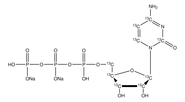 Cytidine-13C9 5&#8242;-triphosphate disodium salt solution 100&#160;mM (in 5mM Tris HCl / H2O), &#8805;98 atom % 13C, &#8805;95% (CP)