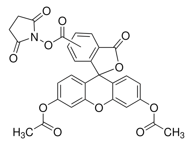 5(6)-Carboxyfluorescein diacetate N-succinimidyl ester BioReagent, suitable for fluorescence, &#8805;90% (HPLC)