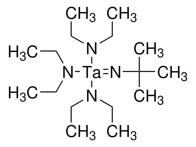 Tris(diethylamido)(tert-butylimido)tantalum(V) packaged for use in deposition systems