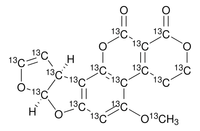 Aflatoxin G1-13C17 solution ~0.5&#160;&#956;g/mL in acetonitrile, analytical standard