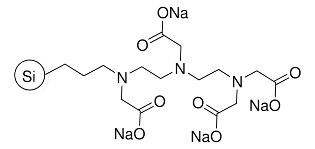 Triaminetetraacetate, sodium salt-functionalized silica gel &#8805;99%, molecular loading &#8805;0.41 mmol/g