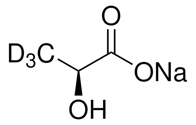 Sodium L-lactate-3,3,3-d3 solution 45-55&#160;% (w/w) in H2O, &#8805;98 atom % D, &#8805;98% (CP), &#8805;98% (Chiral Purity, HPLC)