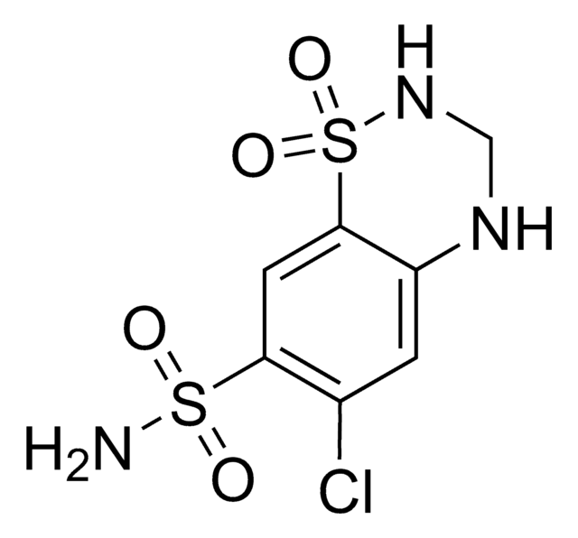 Hydrochlorothiazide solution 1.0&#160;mg/mL in methanol, ampule of 1&#160;mL, certified reference material, Cerilliant&#174;