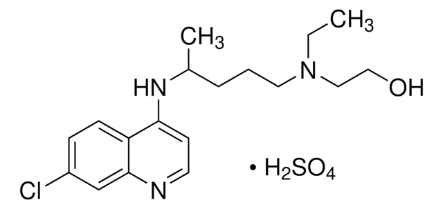 Hydroxychloroquine sulfate solution 1&#160;mg/mL (Methanol:Water (80:20) (v/v), (as free base)), certified reference material, ampule of 1&#160;mL, Cerilliant&#174;