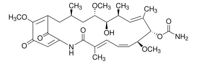 Geldanamycin from Streptomyces hygroscopicus &#8805;98% (HPLC), powder