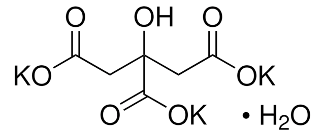 Potassium citrate tribasic monohydrate &#8805;98% (GC/titration)