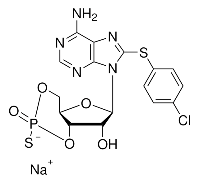 8-(4-Chlorophenylthio)adenosine-3&#8242;,5&#8242;-cyclic Monophosphorothioate, Rp-isomer sodium salt &#8805;99% (HPLC), solid