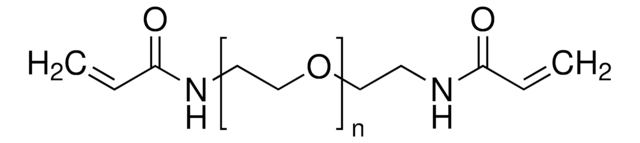 Poly(ethylene glycol) diacrylamide average Mn 3,700, contains &#8804;1,500&#160;ppm HQ as inhibitor