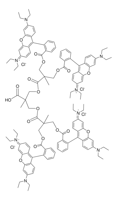 Polyester bis-MPA dendron, 4 Rhodamine, 1 carboxyl (core) generation 2