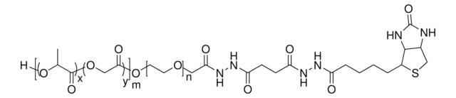 Biotin-poly(ethylene glycol)-b-poly(lactide-co-glycolide) PEG average Mn 2,000, PLGA average Mn 10,000, lactide:glycolide 50:50