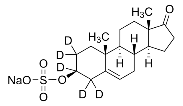 Dehydroepiandrosterone-D5-3-sulfate (DHEAS-D5) (2,2,3,4,4,-D5) sodium salt solution 100&#160;&#956;g/mL in methanol (as free sulfate), ampule of 1&#160;mL, certified reference material, Cerilliant&#174;