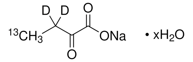 2-Ketobutyric acid-4-13C,3,3-d2 sodium salt hydrate 99 atom % 13C, 98 atom % D, 98% (CP)